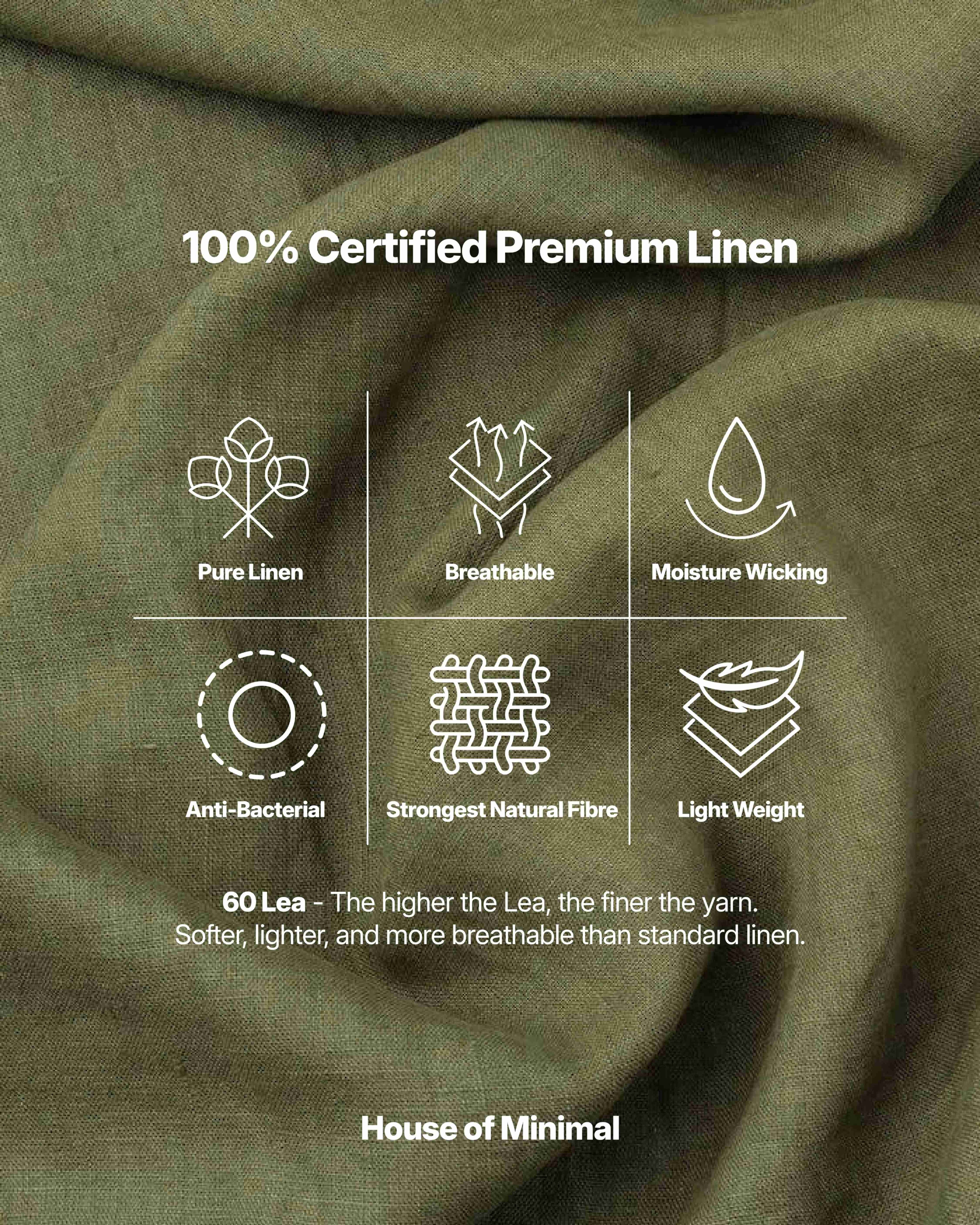Olive Green - 100% Pure Linen Shirt