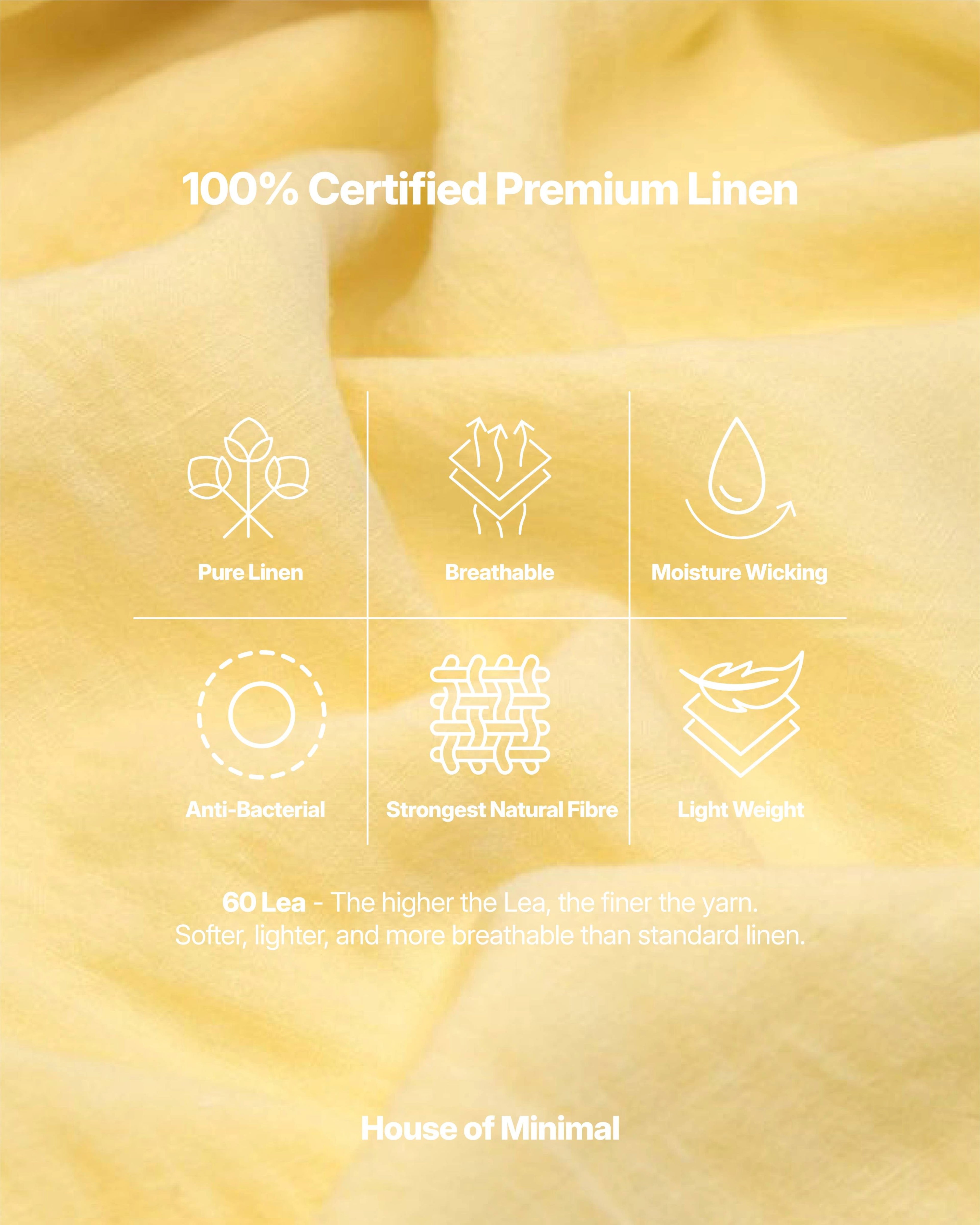 Butter Yellow - 100% Pure Linen Shirt