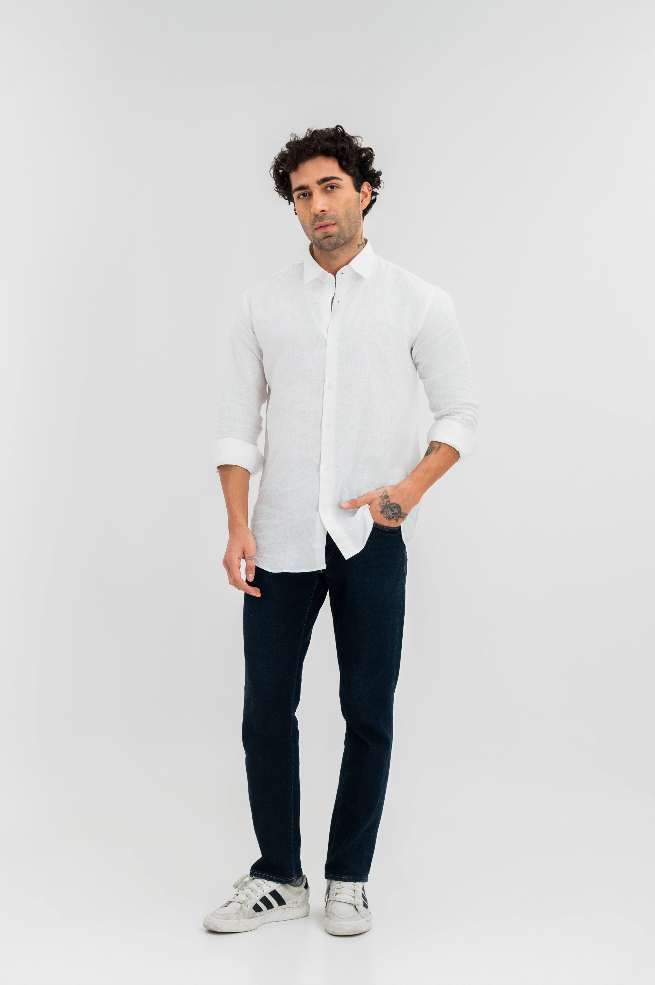 White -  100% Pure Linen Shirt