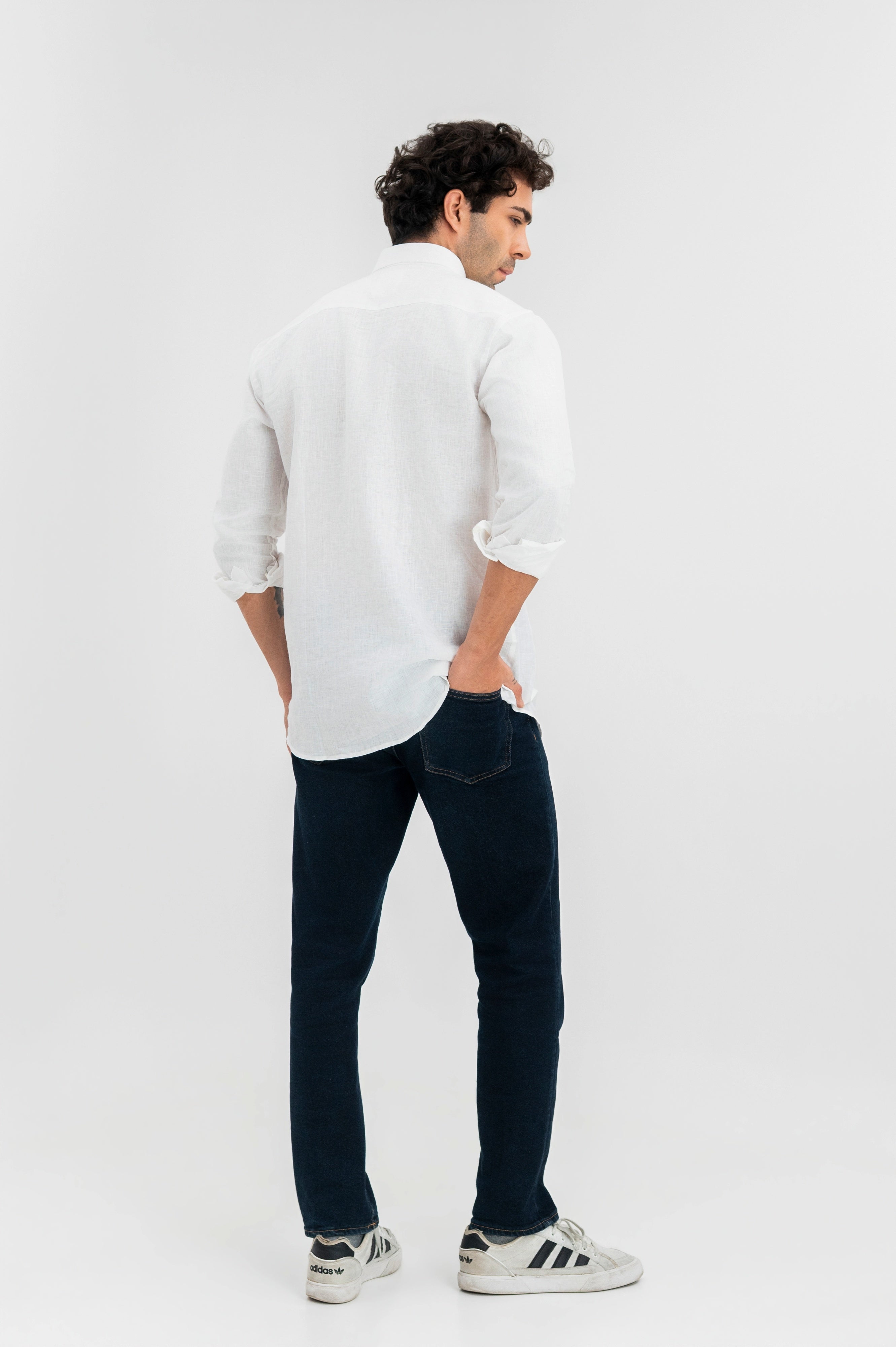 White -  100% Pure Linen Shirt