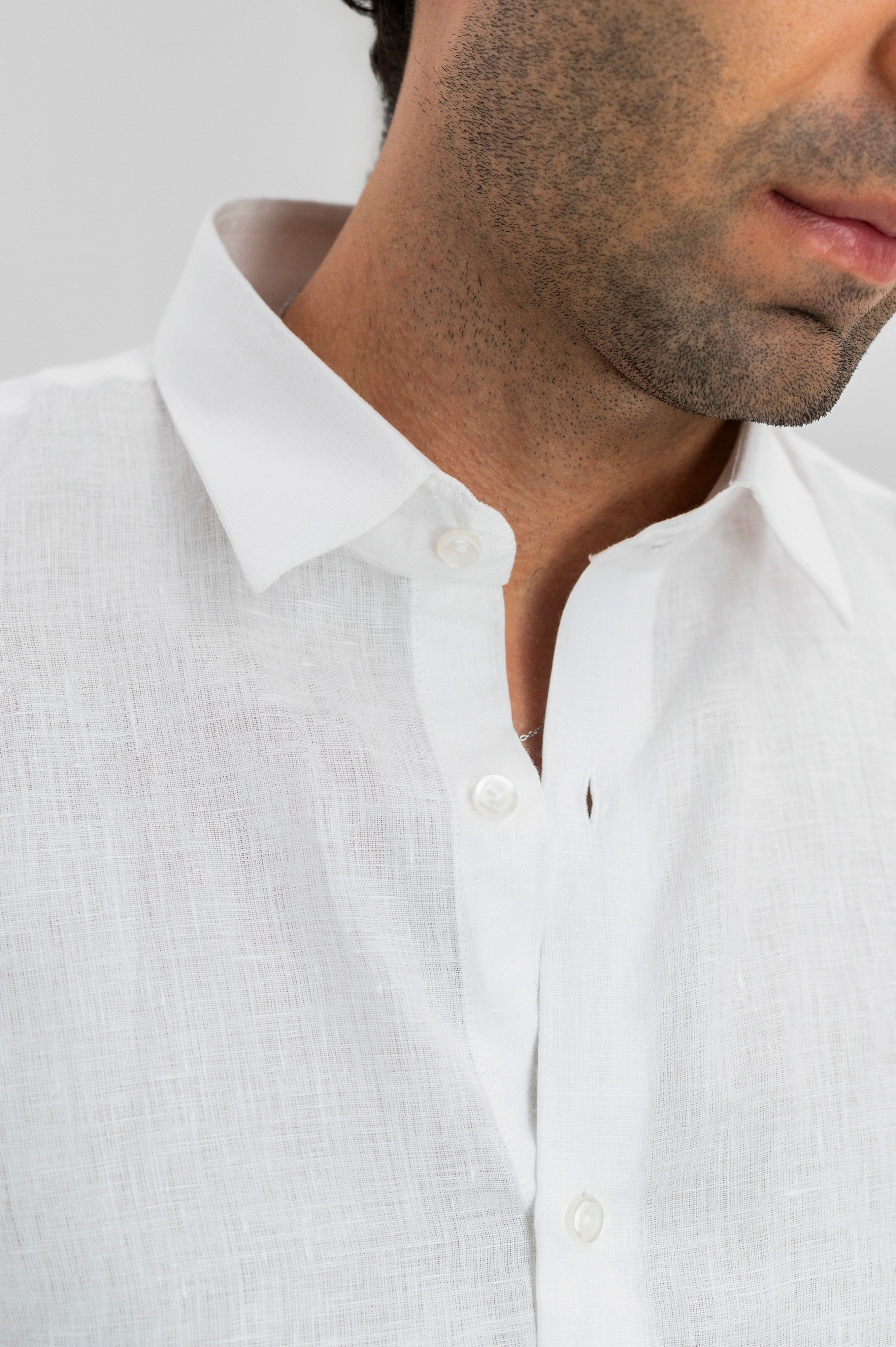 White -  100% Pure Linen Shirt