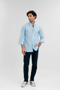 Ice Blue - 100% Pure Linen Shirt