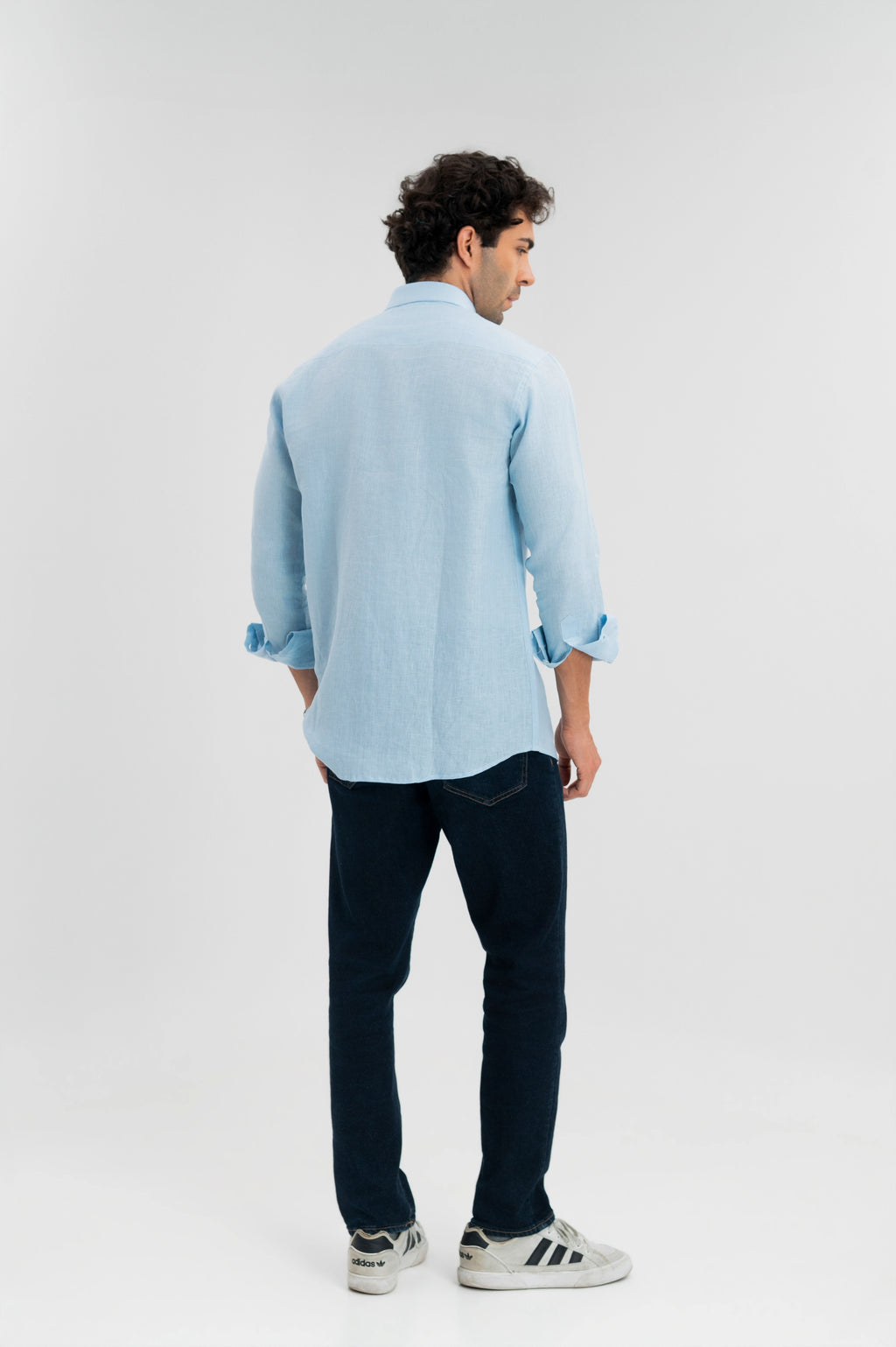 Ice Blue - 100% Pure Linen Shirt