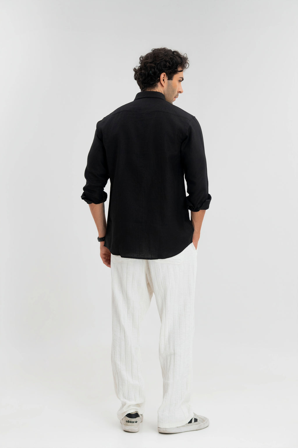 Black - 100% Pure Linen Shirt