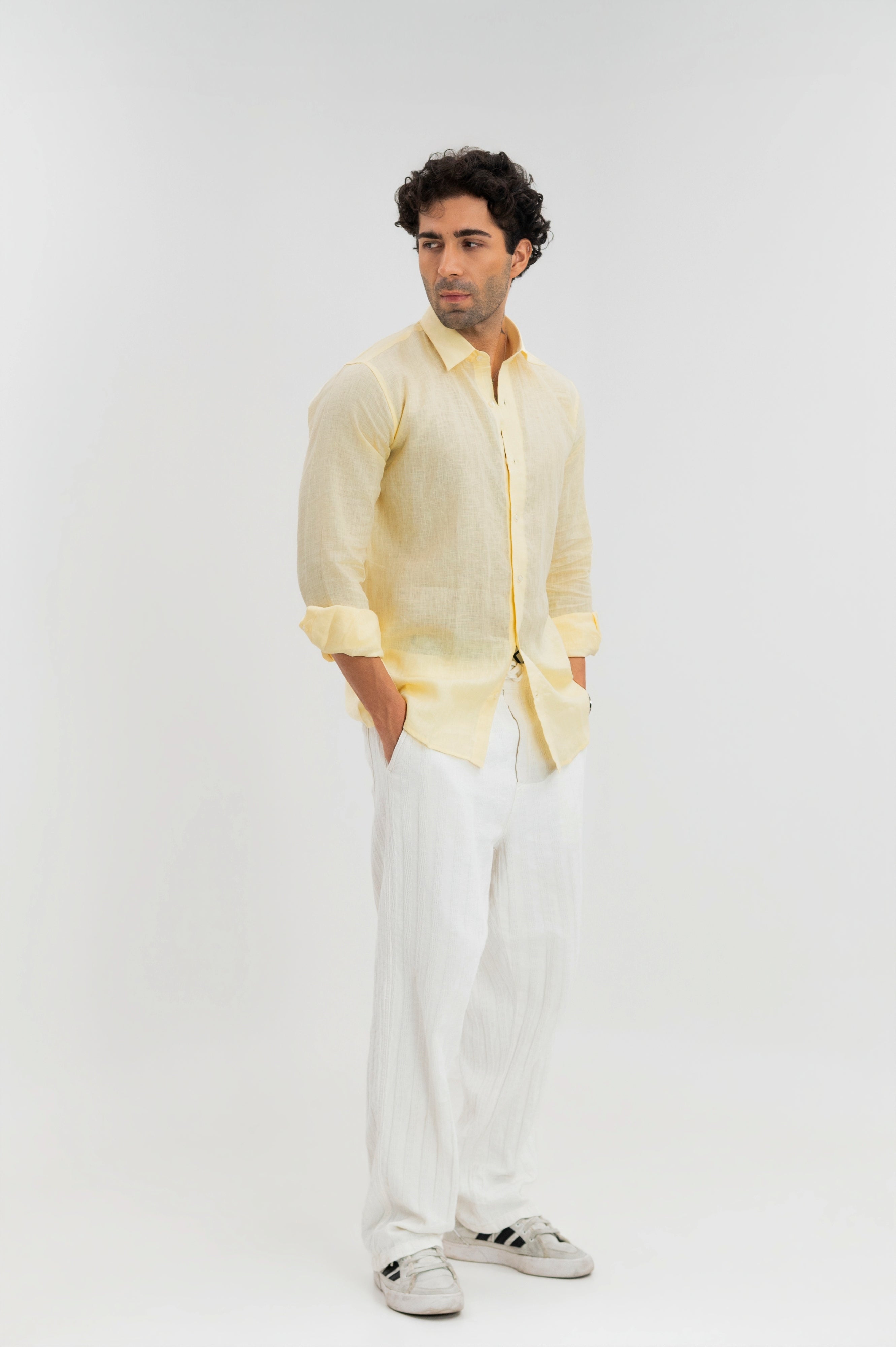 Butter Yellow - 100% Pure Linen Shirt