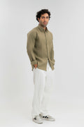 Olive Green - 100% Pure Linen Shirt