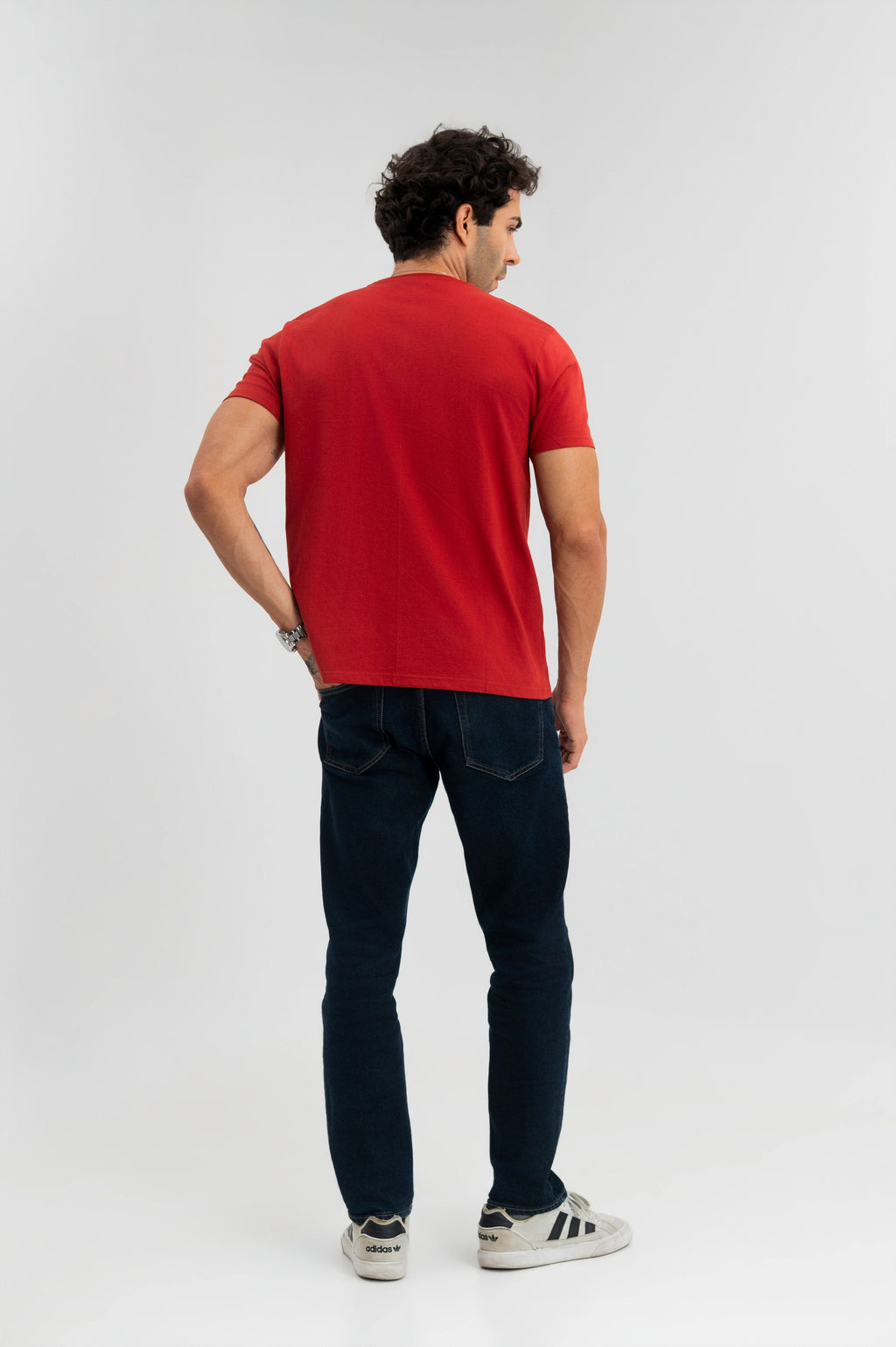 Crimson - Pure Cotton Round Neck Tshirt