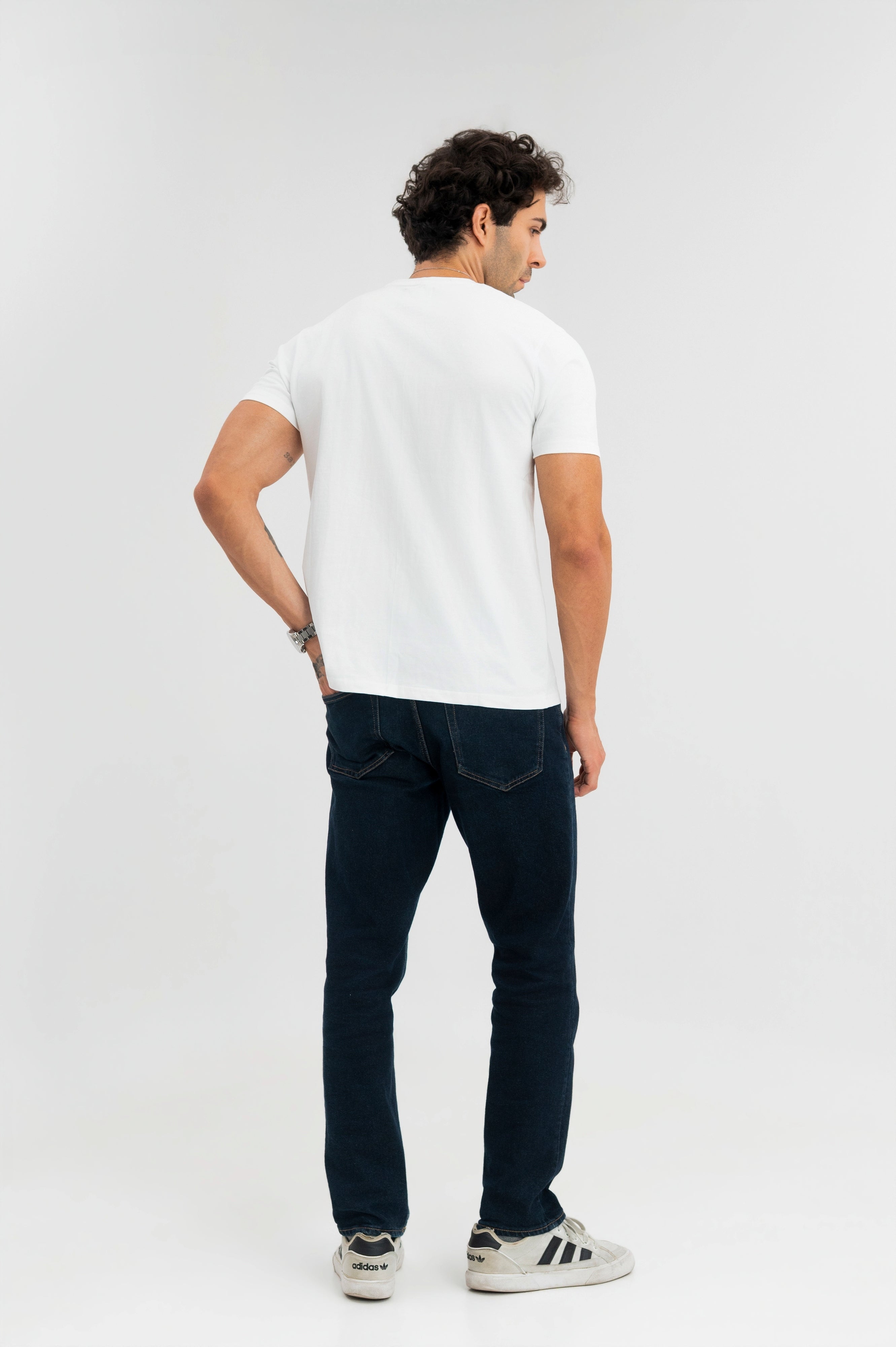 White - Pure Cotton Round Neck Tshirt