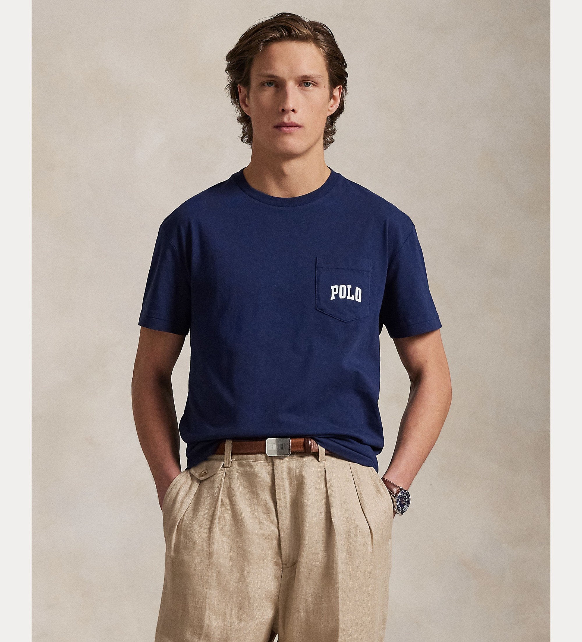 Classic Minimal Tee – Navy Blue sample