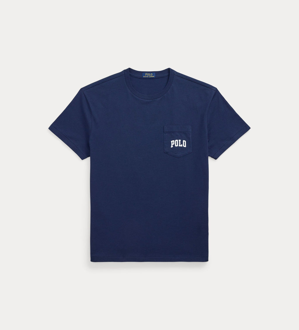 Classic Minimal Tee – Navy Blue